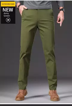 KUBRO-Calças de tecido fosco elástico para homens, calças formais, terno social, traje casual, primavera, outono, 2023