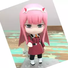 10cm amine figura querido no franxx q versão uniforme de combate bonecas brinquedo presente coletar ornamentos em caixa material pvc - comprar online