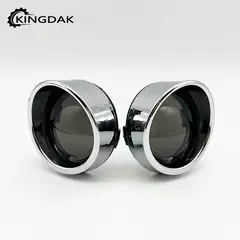 Tampa da lente da luz do sinal de direção da bala da motocicleta com molduras do visor cromado Adequado para Harley Touring Sportster XL Softail Dyna V-Rod - comprar online