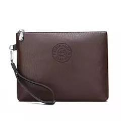 Clutch estilo empresarial para homens, carteira grande, couro PU macio, bolsa de pulso masculina, lazer elegante, bolsas de mão elegantes, bolsa de presente, nova - loja online