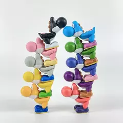10 pçs jogo super marios bros boneca ornamentos crianças figuras de ação brinquedos yoshi dos desenhos animados decorar ornamento modelo presentes aniversário