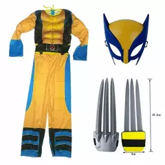 Wolverine Cosplay fantasia para crianças, filme, máscara de luxo, Halloween, Natal, crianças, super-herói, adereços de fantasia, ano novo - loja online