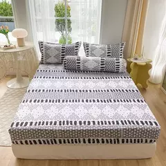 Lençol equipado 100% poliéster com elástico para colchão, lençol com quatro cantos, sem fronhas, novo produto, 1 conjunto - comprar online