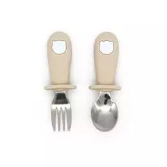 Imagem do Baby Cartoon Tableware Set, Crianças Utensílio, Aço Inoxidável, Criança Louça, Talheres, Alimentação Colher, Garfo, Infantil