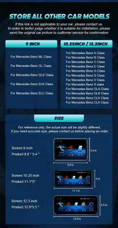 Android 14 sem fio carplay para mercedes benz classe c w205 tela android navegação multimídia automática gps swc dsp 4g wifi - Wolf Magazine