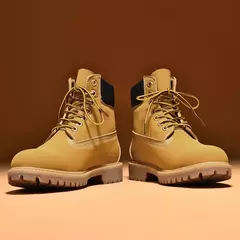 Bota de couro clássica para homens e mulheres, botas de plataforma com cordões, marrom de trabalho, tamanho grande 46, alta qualidade, na moda - comprar online