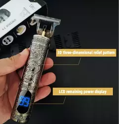 Imagem do 2024 barbeador elétrico profissional para homens navalha para homens cortador de barba aparador barbeiro máquina de barbear t9 máquina de cortar cabelo dropshipping