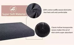 Imagem do Homaxy-Super Absorvente Algodão Toalhas De Cozinha, Toalha De Microfibra Macia, Secagem Rápida, Lavar Pano De Limpeza, Doméstico, 4Pcs