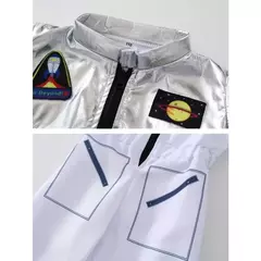 Fantasia de cosplay de astronauta de desenho animado para menino, macacão e chapéu de uma peça para Halloween, roupa infantil para festa de carnaval - Wolf Magazine