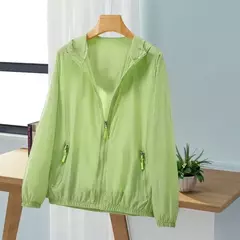 Casaco protetor solar com capuz feminino, roupa com protetor solar ao ar livre, à prova de ultravioleta, casaco fino respirável, curto corta-vento feminino, verão, novo, 2022 na internet