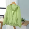 Casaco protetor solar com capuz feminino, roupa com protetor solar ao ar livre, à prova de ultravioleta, casaco fino respirável, curto corta-vento feminino, verão, novo, 2022