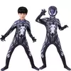 Vendas quentes halloween aranha mancosplay filme para festa terno do homem aranha crianças traje de veneno estilo 3d