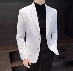 Blazer fino preto slim fit masculino, jaquetas masculinas, casaco de negócios, estilista de luxo, roupas de alta qualidade, novo, 2021