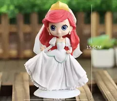 Disney q posket jasmim princesa branca de neve belle ariel cinderela anna elsa mulan tinkerbell bolo topper presente das crianças - loja online