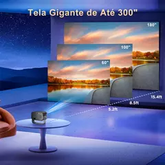 Salange-P28B Suporte 4K Projetor, Android 11, WiFi 6, BT5.0, Smart TV, 720P, Cinema, Filme ao ar livre, Foco Eletrônico, Excelente Som - loja online