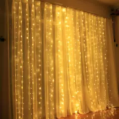 Festoon LED Light Curtain para decoração de casa, luzes de fadas, guirlanda para quarto, ano novo, casamento, decorações de Natal - Wolf Magazine