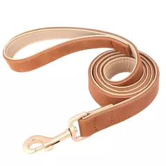 Coleira de cachorro acolchoada macia conjunto de coleira de couro pu para cães de estimação colar com corda de chumbo para caminhada ajustável para cães pequenos e médios pug - comprar online