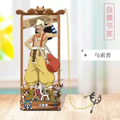 Imagem do Marcadores de metal de uma peça com vários personagens de desenhos animados para fãs de cosplay figura de anime de uma peça