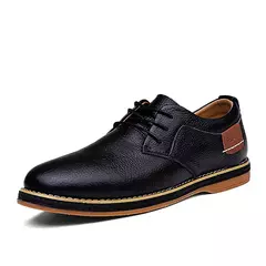 Oxfords-Sapatos masculinos de couro genuíno, mocassins italianos, brogue, com renda, mocassins casuais, marca de luxo, plus size 38-48 - comprar online