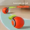 Brinquedos interativos de bola para gatos, bola de rolamento automática com cauda falsa, brinquedo elétrico inteligente recarregável por USB para animais de estimação para provocador e treinamento