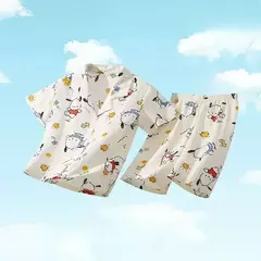 Conjunto de Pijamas Anime infantil, Roupa das Meninas, Roupa Confortável, Homewear das Meninas, Minha Melody, Sanrio, Pochacco, Cinnamoroll, Kuromi