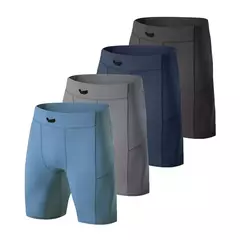 Shorts de compressão rápida para homens, calças justas para musculação, leggings fitness, cintura elástica, calças esportivas, ginásio correndo na internet