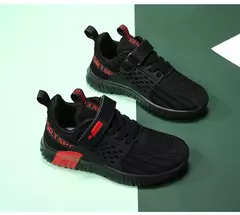 Tênis de malha antiderrapante infantil, sapatos casuais para meninos, moda infantil, tênis, primavera, 2022 - loja online