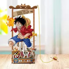 Imagem do Anime uma peça figuras de ação marcadores de metal dos desenhos animados luffy zoro ace marcas livro coleção cartão brinquedos para crianças presentes adultos