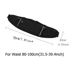Imagem do Impermeável Leve Reflexivo Strip Cintura Fanny Pack Ginásio Esportes Correndo Cintura Saco Alças Elásticas Ajustáveis