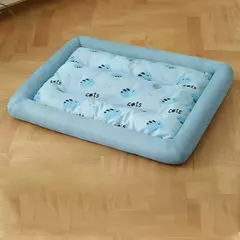 Imagem do Madden verão resfriamento pet gato cama almofada de gelo cão dormir tapete quadrado para filhote de cachorro cães gatos canil para animais de estimação qualidade superior fresco frio