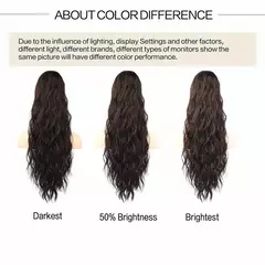 Elegante cordão sintético rabo de cavalo extensão longo encaracolado fibra de alta temperatura peruca para mulheres aparência natural peruca rabo de cavalo - loja online