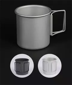 Imagem do Portátil ultraleve alumínio liga água Cup, Outdoor Camping Cup, 300ml