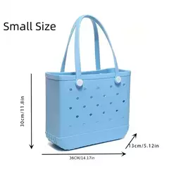 Saco De Praia De Eva Impermeável Durável, Buraco De Moda Sólida, Bolsa De Borracha, Barco De Praia, Esportes De Natação, Compras, Portátil na internet