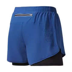 Calção de corrida de camada dupla de secagem rápida masculina, fitness, preto, esporte, treino, musculação, calça curta, novo - comprar online
