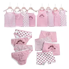 Conjuntos de regatas infantis para desenhos animados, colete gola redonda de algodão, tops de strappy, cuecas boxer shorts, roupas infantis, verão, 3 a 8 anos, meninas, 2020