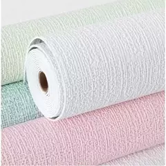 Waterproof Linen Wallpaper, 3D adesivos de parede, à prova de umidade e mofo resistente, Home Decoração Sala - comprar online