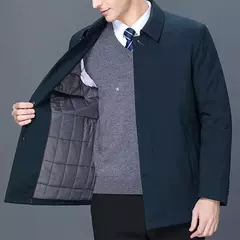 Casacos masculinos emendados de cor sólida soltos casuais, tops coreanos grandes, jaquetas com todo o fósforo, roupas da moda, outono, novo, 2023 - loja online
