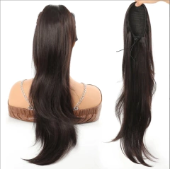 Clipe de garra sintética em rabo de cavalo curto encaracolado rabo de cavalo clip-on cabelo falso peruca casa pônei extensão peruca para mulher - loja online