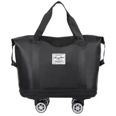 Saco de bagagem expansível com roda universal, grande capacidade, separação seca e úmida, armazenamento, viagens de negócios, mochila - loja online