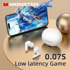 Monster mqt39 sem fio bluetooth 6.0 fones de ouvido tws alta fidelidade estéreo redução ruído jogos esportes com microfone - comprar online