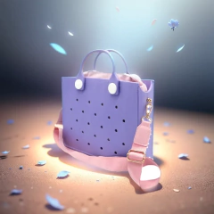 Bolsa de ombro de borracha macia para as mulheres, colorida praia bolsa, encantos personalizados, moda shopping bag, estilo verão - comprar online