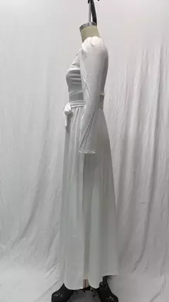 Vestido Emagrecedor com Superfície de Seda, Altura Mostrando, Vestido Elegante, Transfronteiriço, Europeu e Americano, Estilo Socialite, Novo, Primavera e Verão, 2024 - Wolf Magazine
