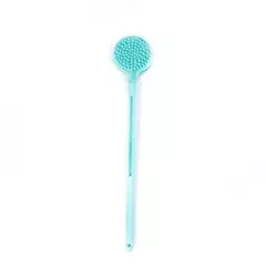 Dupla Face Escova De Banho De Silicone com Cabo Longo, Esfoliante Escova De Chuveiro, Esfoliante Corporal, Massagem Costas, Acessórios Do Banheiro, 1PC - comprar online