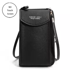 Imagem do Buylor-Bolsa de couro feminina, tela sensível ao toque, bolsa para celular, bolsa de ombro pequena, macia, feminina, barata, transversal