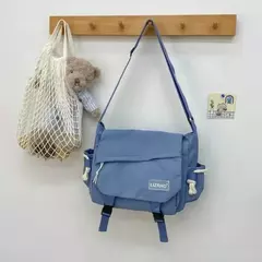 Bolsa mensageiro de grande capacidade para carteiro e mulheres, bolsa de ombro única estilo Hong Kong, bolsa escolar japonesa, estudante coreano, menina, retrô na internet