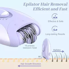 Kemei-Depiladora Elétrica Recarregável para Mulheres, 4in 1, Depilação Facial do Corpo, Aparador de Biquíni para Pernas, axilas na internet