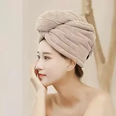 Toalha de cabelo comprido de secagem rápida para mulheres, boné de banho macio com microfibra, chapéu de banho - Wolf Magazine