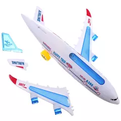 Brinquedo eletrônico do avião com música, piloto automático Flash Sound Aircraft, avião de rotação automática, presente educativo para crianças na internet