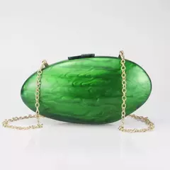 Imagem do Sacos de noite acrílicos pérola para mulheres, bolsa de luxo, mini carteira feminina, bolsa de ombro corrente concha, crossbody, festa de casamento