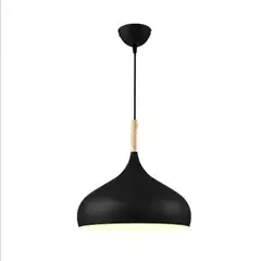 Nordic colorido lustre de madeira pingente luz quarto sala estar lâmpada led única cabeça alumínio crianças quarto luminária - Wolf Magazine